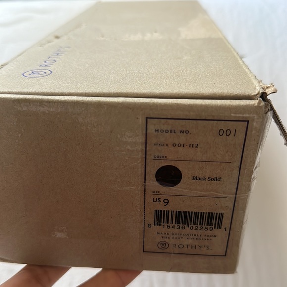 NWT Rothy’s Black Solid Round Toe - Picture 7 of 11